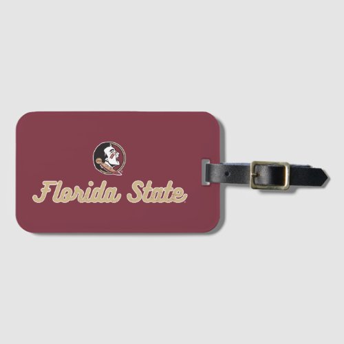 Florida State  Seminoles Retro Script Logo Luggage Tag