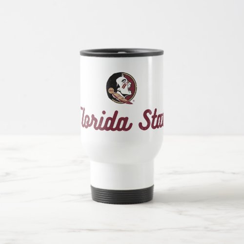 Florida State  Seminoles Retro Script Logo Travel Mug