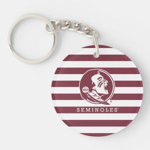 Florida State Seminoles Stripes Keychain