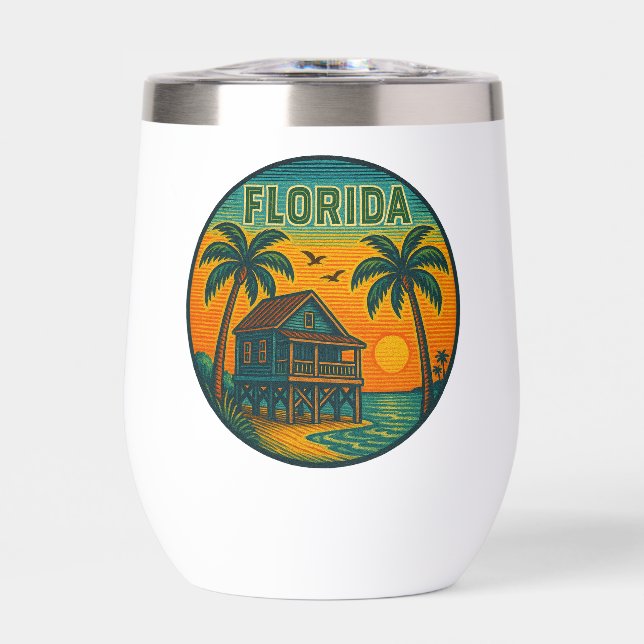 Florida State Stemless Wine Tumbler (Front)