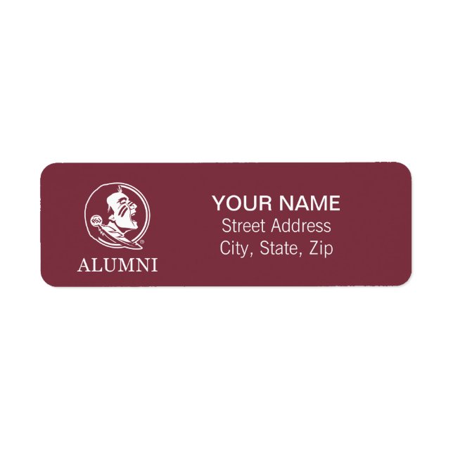 Florida State University Alumni Label (Front)