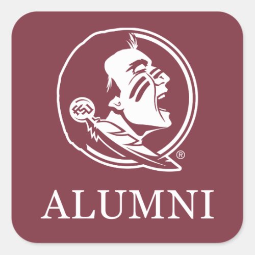 Florida State University Alumni Square Sticker