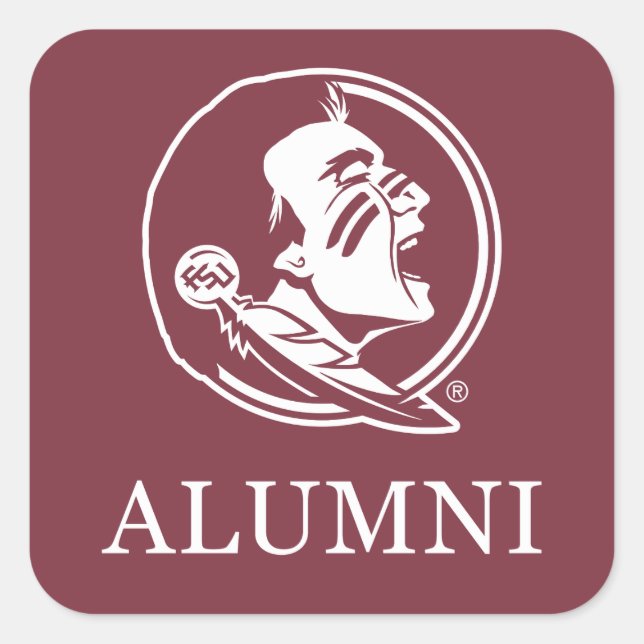 Florida State University Alumni Square Sticker (Front)