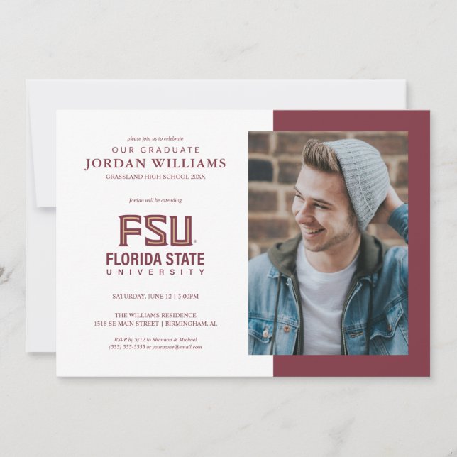 Florida State University Graduation Announcement (Front)