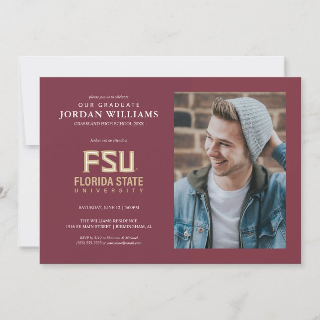 Florida State University Graduation Announcement (Front)