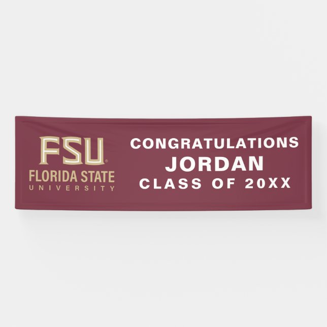 Florida State University Graduation Banner (Horizontal)