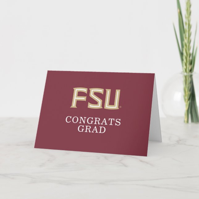 Florida State University Graduation Card (Front)