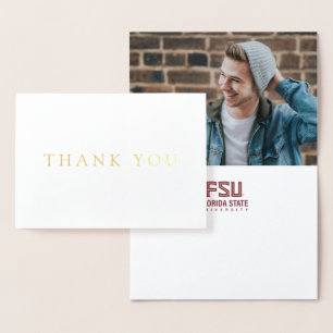 Florida State University Graduation Foil Card