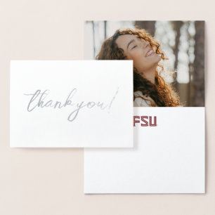 Florida State University Graduation Foil Card