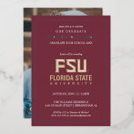 Florida State University Graduation Foil Invitation
