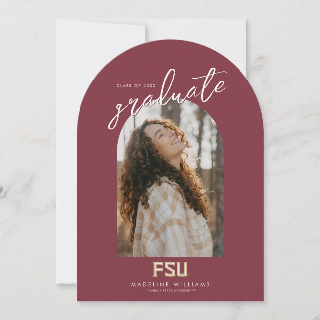 Florida State University Graduation Invitation (Front)
