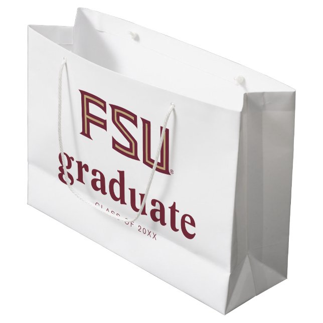 Florida State University Graduation Large Gift Bag (Front Angled)