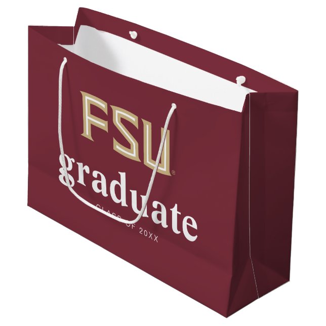 Florida State University Graduation Large Gift Bag (Front Angled)