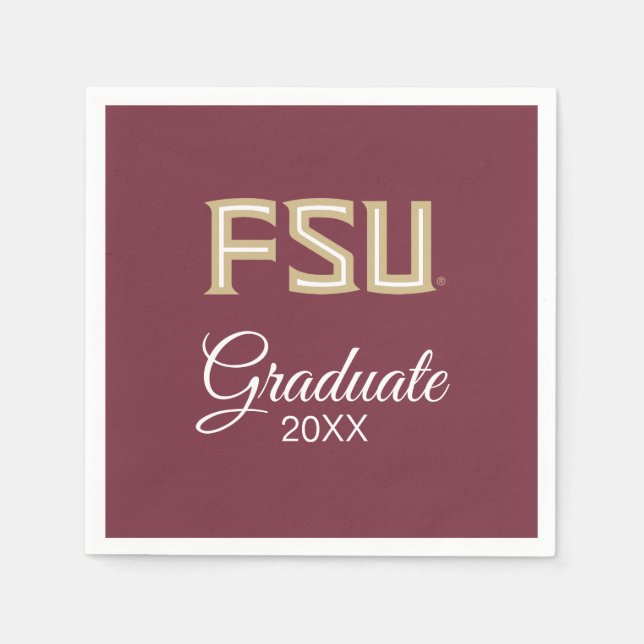 Florida State University Graduation Napkins (Front)