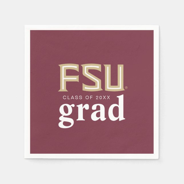 Florida State University Graduation Napkins (Front)