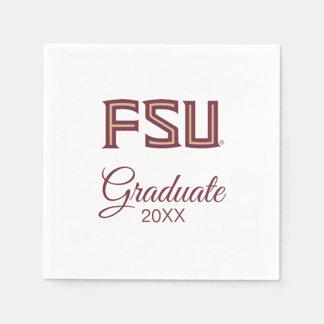 Florida State University Graduation Napkins (Front)