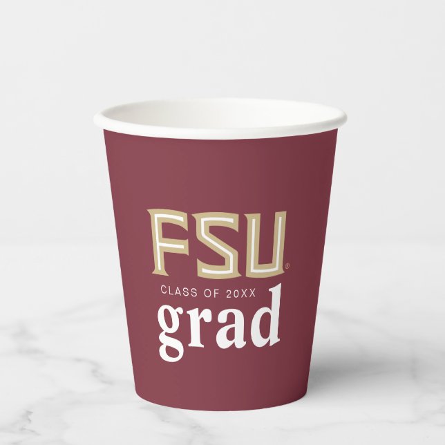 Florida State University Graduation Paper Cups (Front)