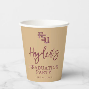 Florida State University Graduation Paper Cups