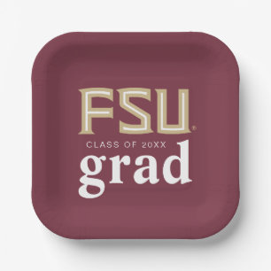 Florida State University Graduation Paper Plates