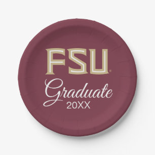 Florida State University Graduation Paper Plates