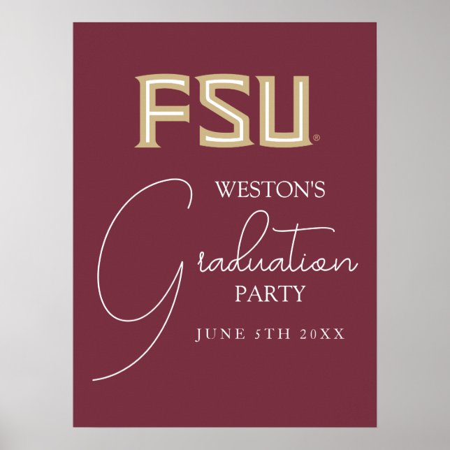 Florida State University Graduation Poster (Front)