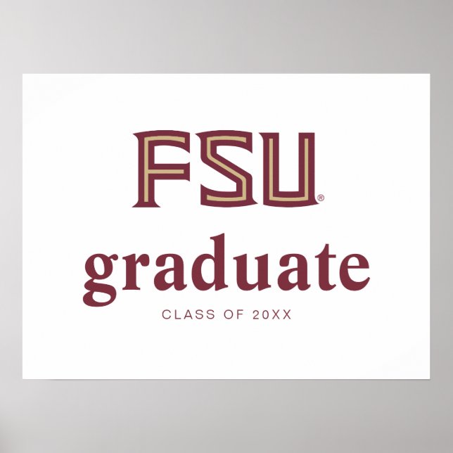 Florida State University Graduation Poster (Front)