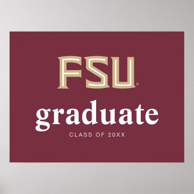 Florida State University Graduation Poster (Front)