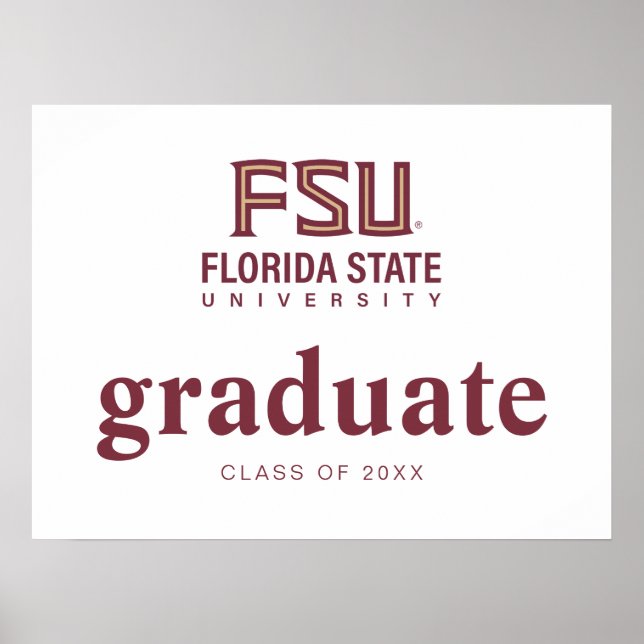 Florida State University Graduation Poster (Front)