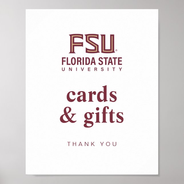 Florida State University Graduation Poster (Front)