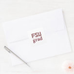 Florida State University Graduation Square Sticker