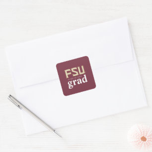 Florida State University Graduation Square Sticker