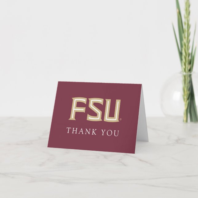 Florida State University Graduation Thank You Card (Front)