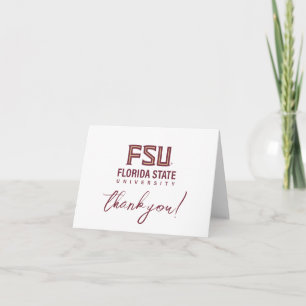 Florida State University Graduation Thank You Card