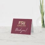 Florida State University Graduation Thank You Card