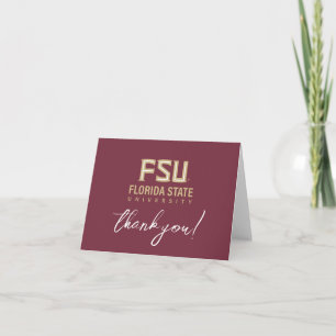 Florida State University Graduation Thank You Card