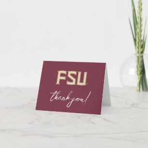 Florida State University Graduation Thank You Card