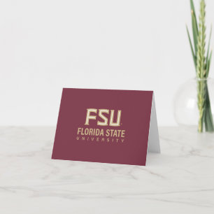 Florida State University Graduation Thank You Card