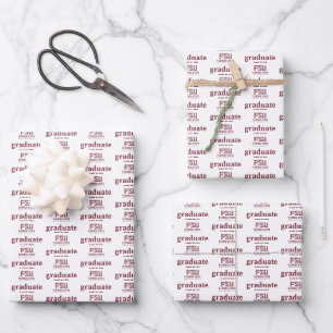 Florida State University Graduation Wrapping Paper Sheets