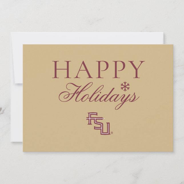 Florida State University Holiday Card (Front)