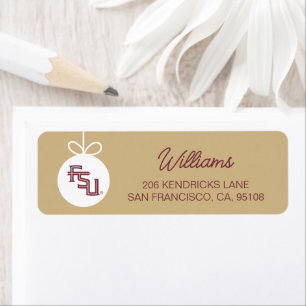 Florida State University Holiday Label