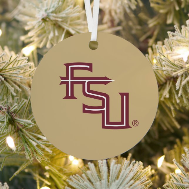 Florida State University Holiday Metal Ornament (Insitu)