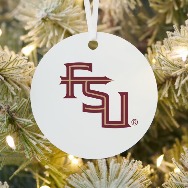 Florida State University Holiday Metal Ornament (Insitu)