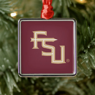 Florida State University Holiday Metal Ornament