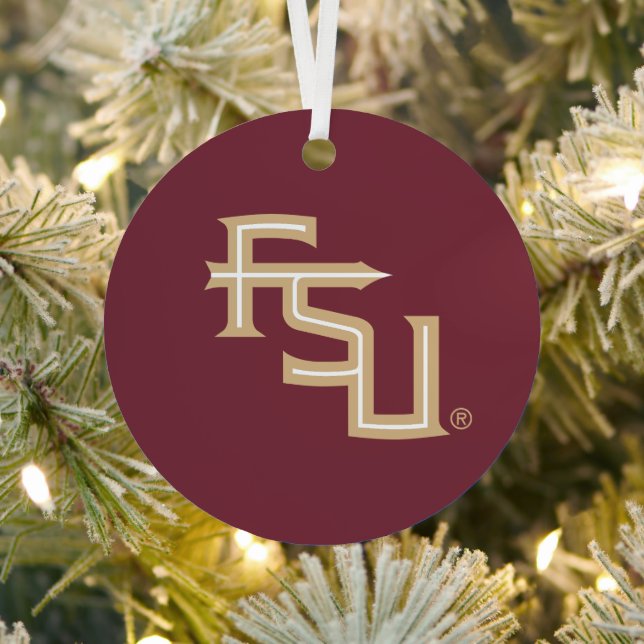 Florida State University Holiday Metal Ornament (Insitu)