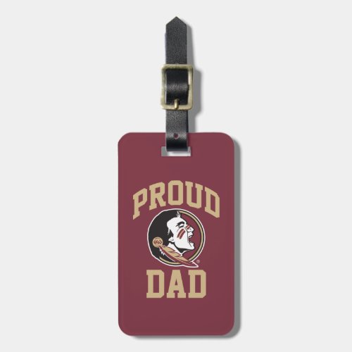 Florida State University Proud Dad Luggage Tag