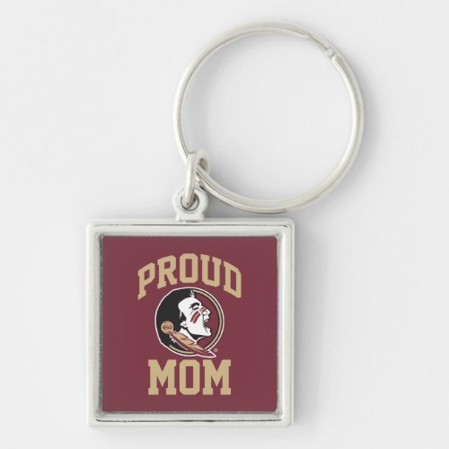 Florida State University Proud Mom Keychain