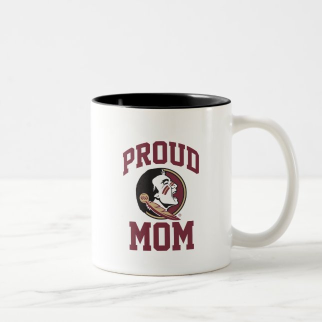 Florida State University Proud Mom Two-Tone Coffee Mug (Right)