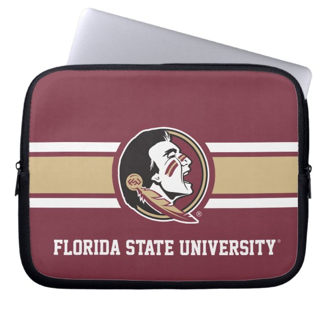 Florida State University Seminoles Gold Laptop Sleeve (Front)