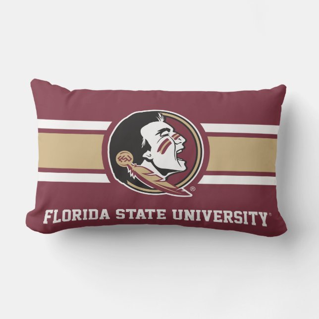 Florida State University Seminoles Gold Lumbar Pillow (Front)