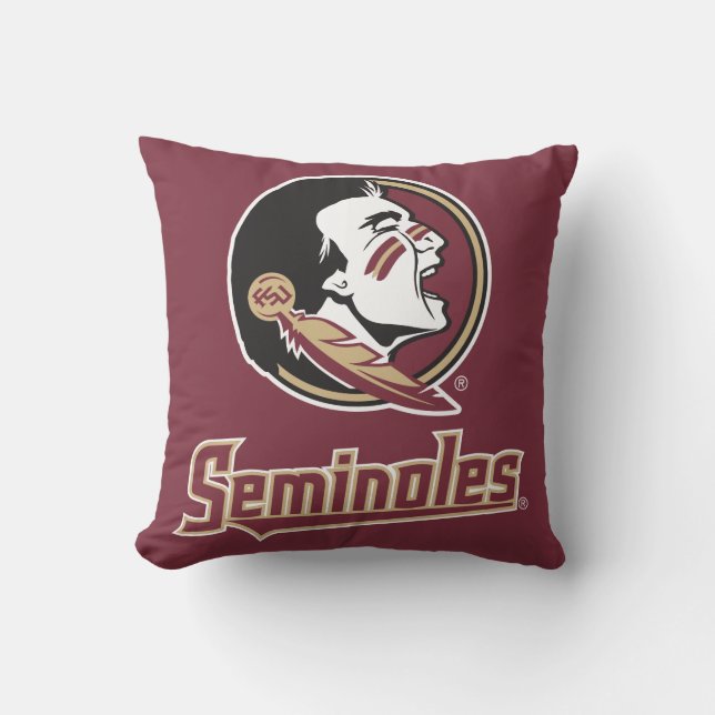 Florida State University Seminoles Throw Pillow (Front)